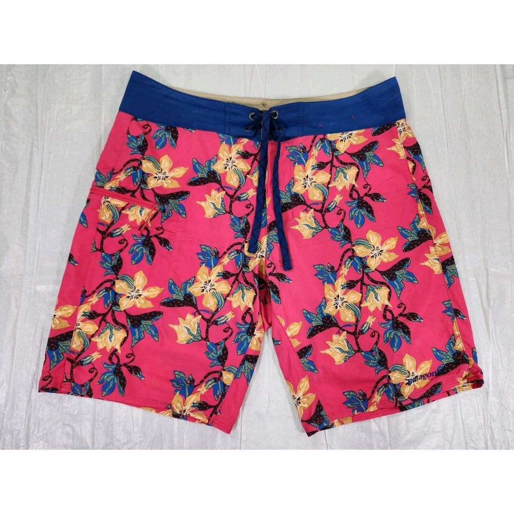 Patagonia Swim Trunks Men 30 Floral Print Swimming Beach Outdoors Tropical